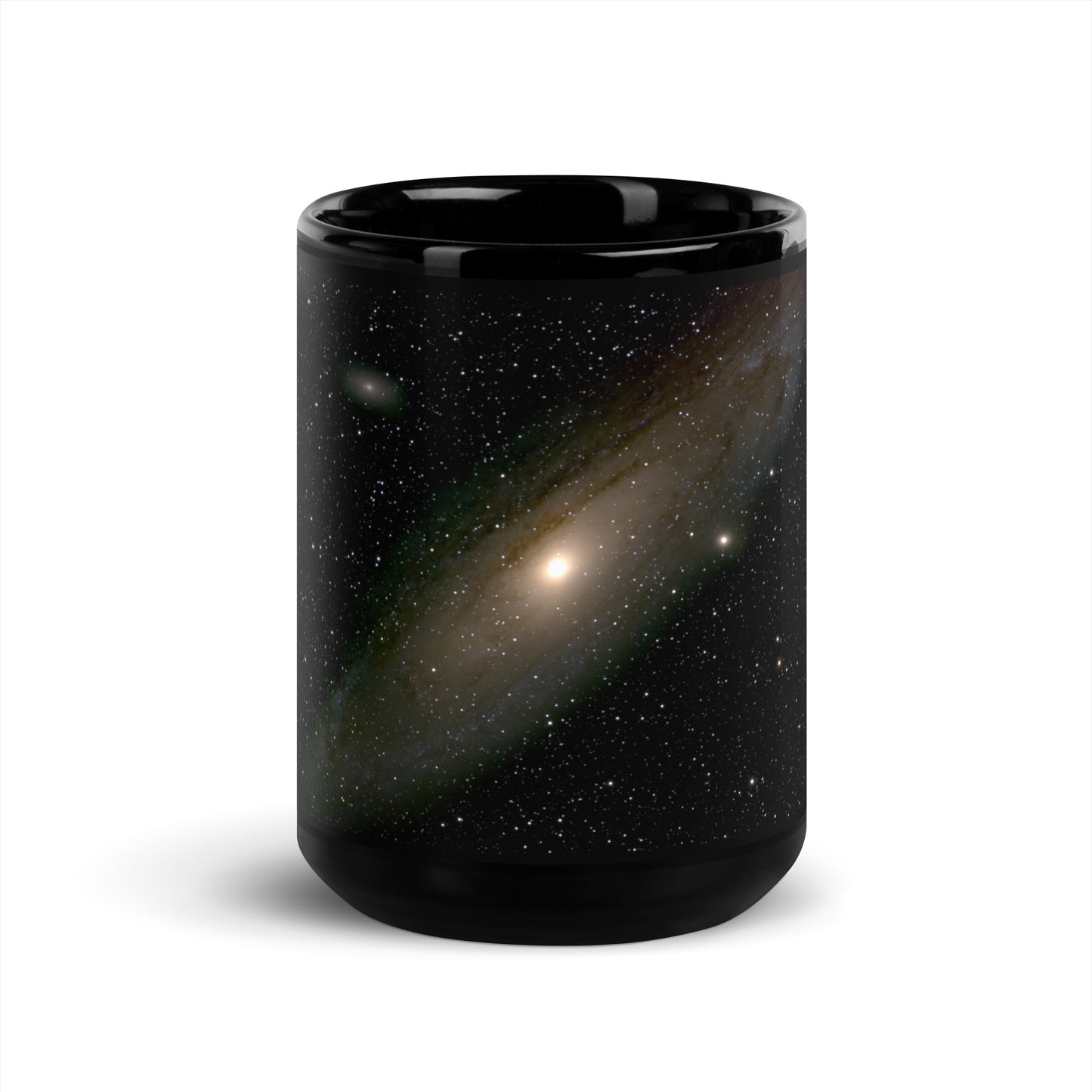 Andromeda Galaxy Black Ceramic Coffee Mug - Where Space Meets Sip