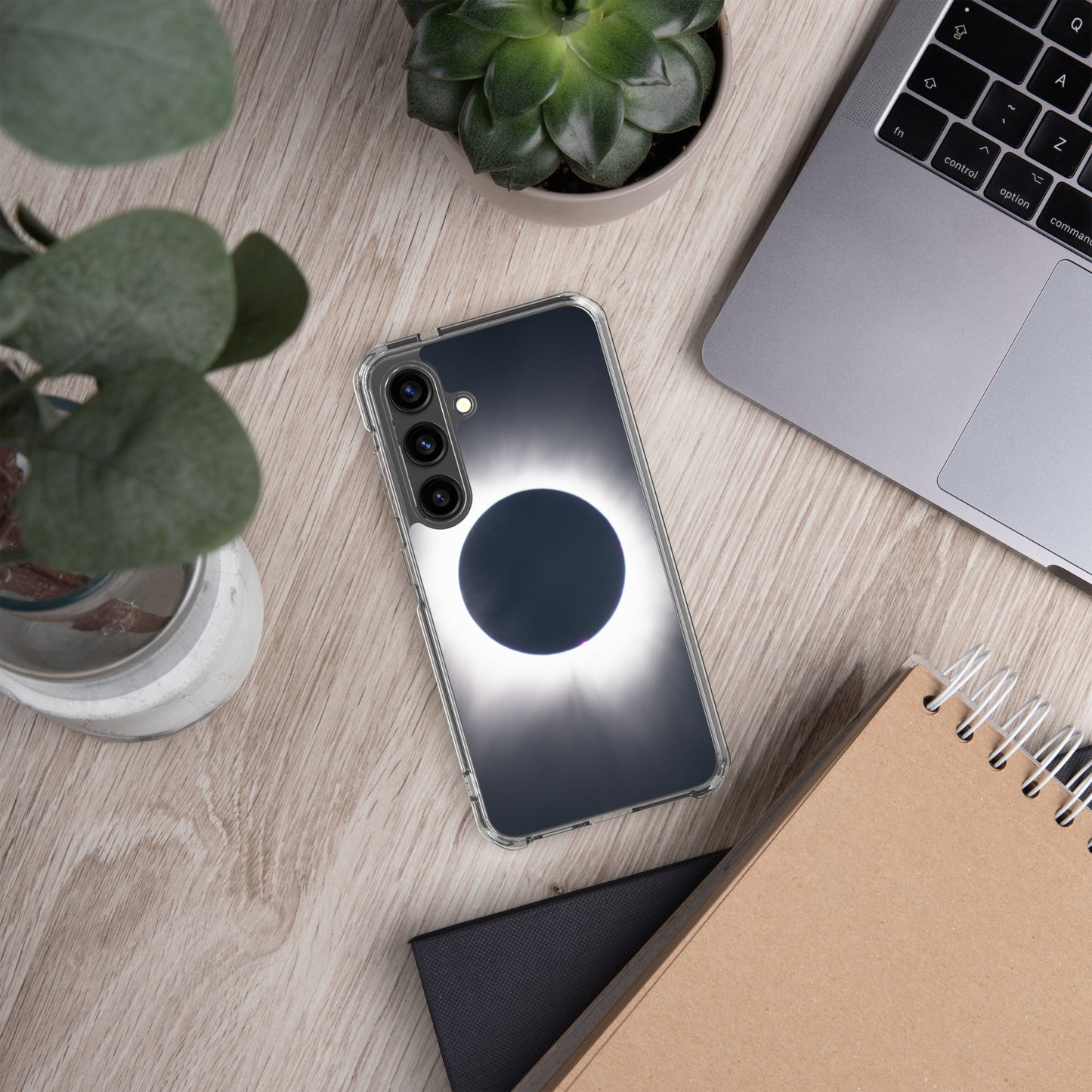 Samsung Phone Case of 2024 Solar Eclipse Totality - Protect Your Samsung Phone with Celestial TOTALITY! š