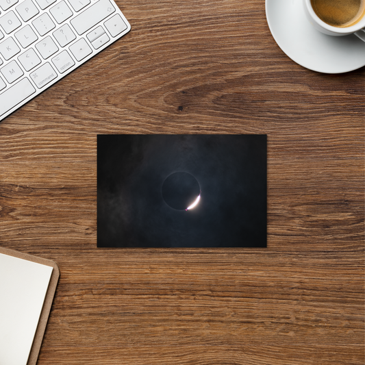 2024 Solar Eclipse Diamond Ring Greeting Card - Send Stellar Greetings to Your Loved Ones 🌞🌙