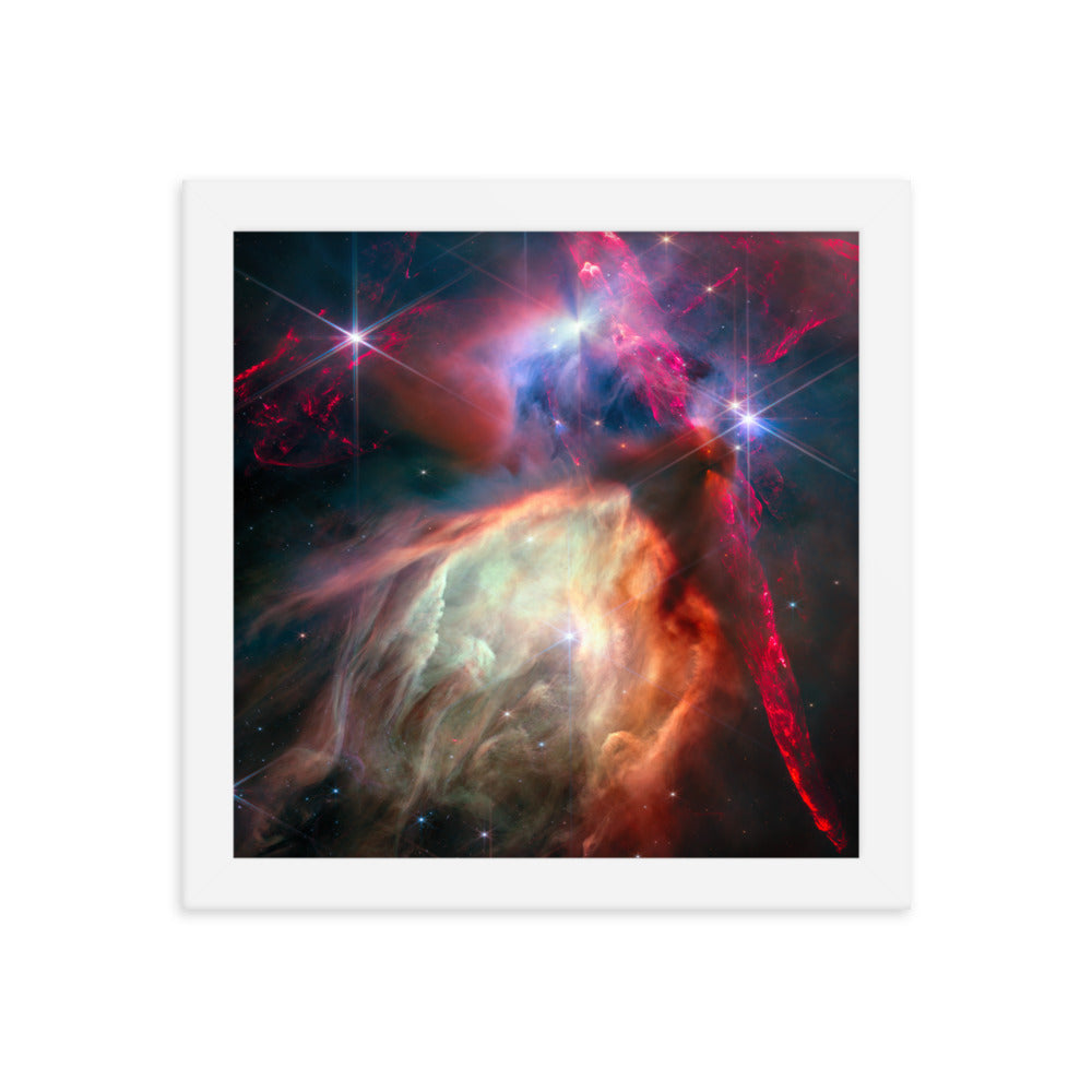 Rho Ophiuchi Astrophotography Masterpiece: Premium Poster Print Framed