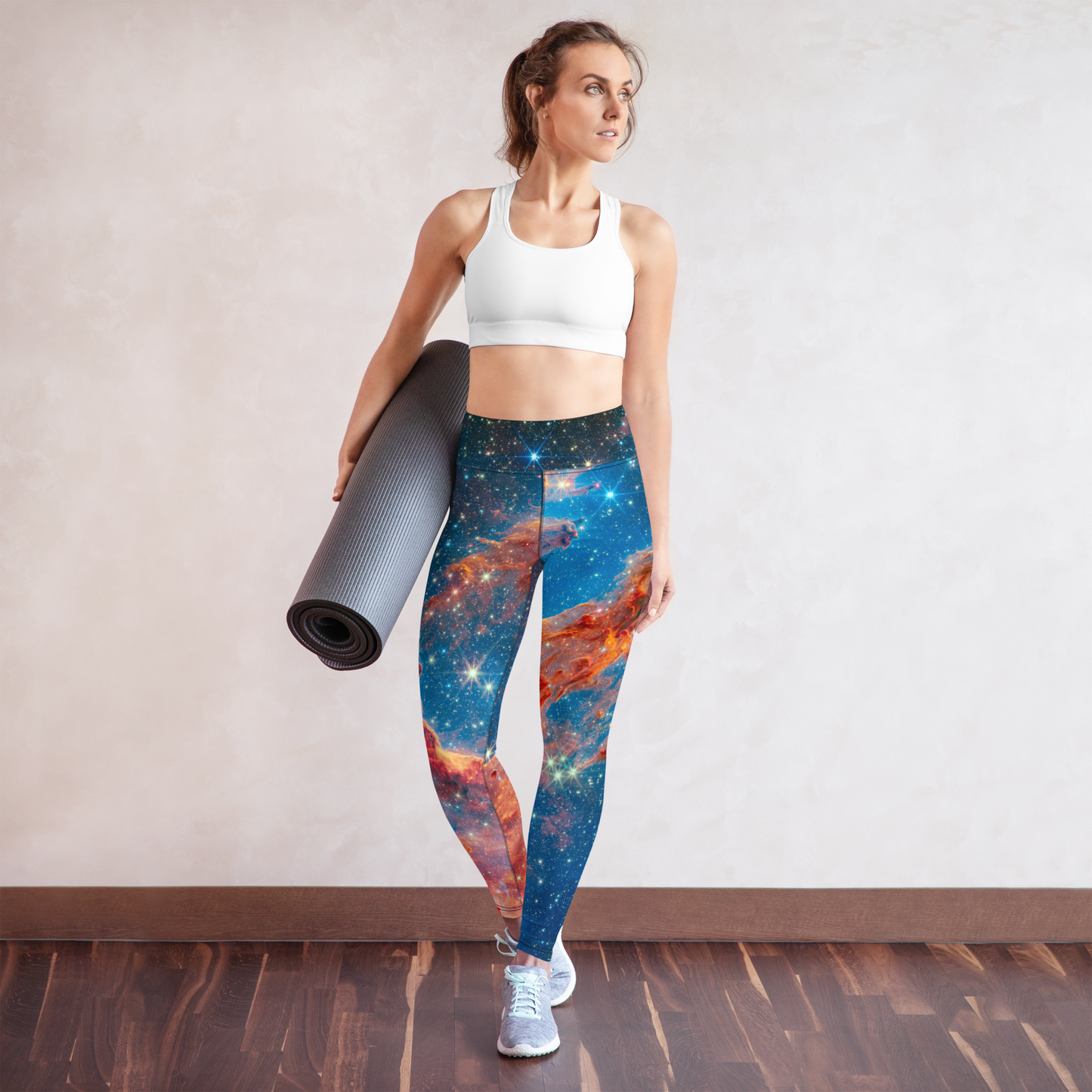 Stellar Serenity Yoga Leggings - Pillars of Creation Edition