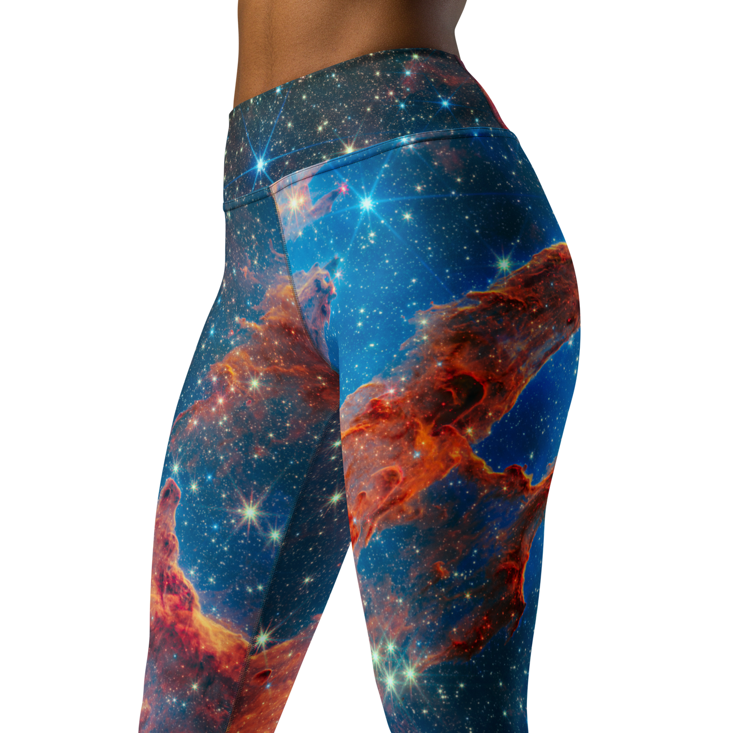 Stellar Serenity Yoga Leggings - Pillars of Creation Edition