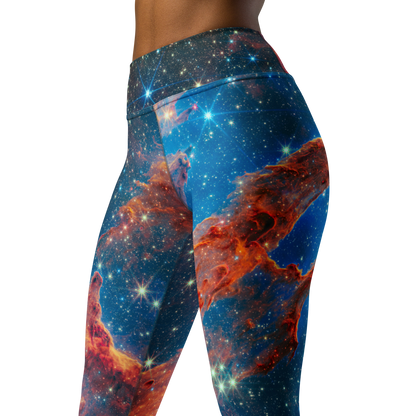 Stellar Serenity Yoga Leggings - Pillars of Creation Edition