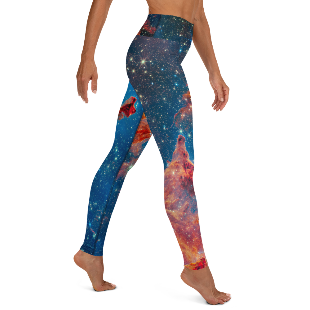 Stellar Serenity Yoga Leggings - Pillars of Creation Edition