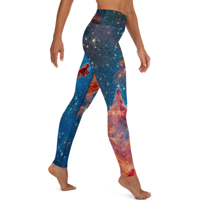 Stellar Serenity Yoga Leggings - Pillars of Creation Edition