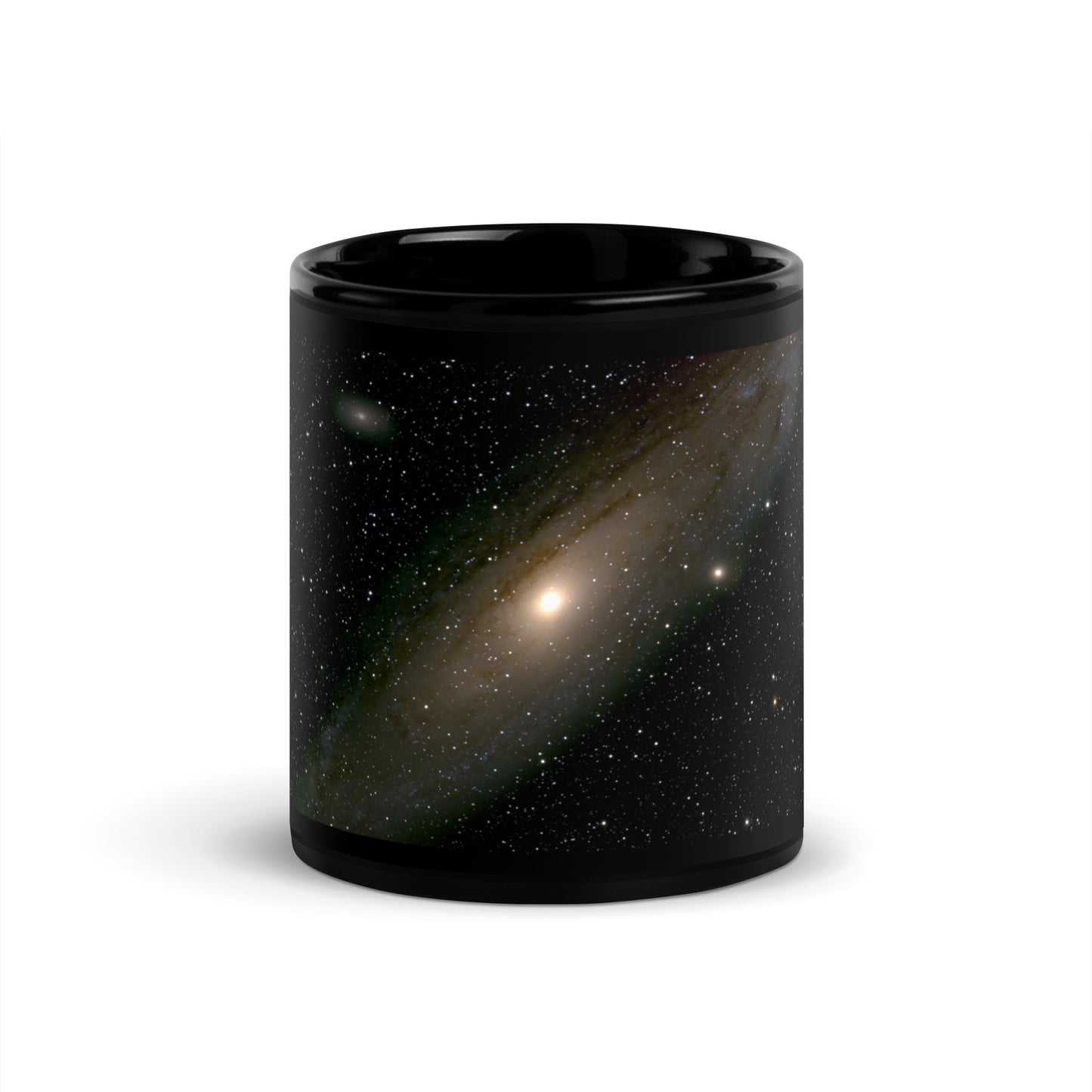 Andromeda Galaxy Black Ceramic Coffee Mug - Where Space Meets Sip