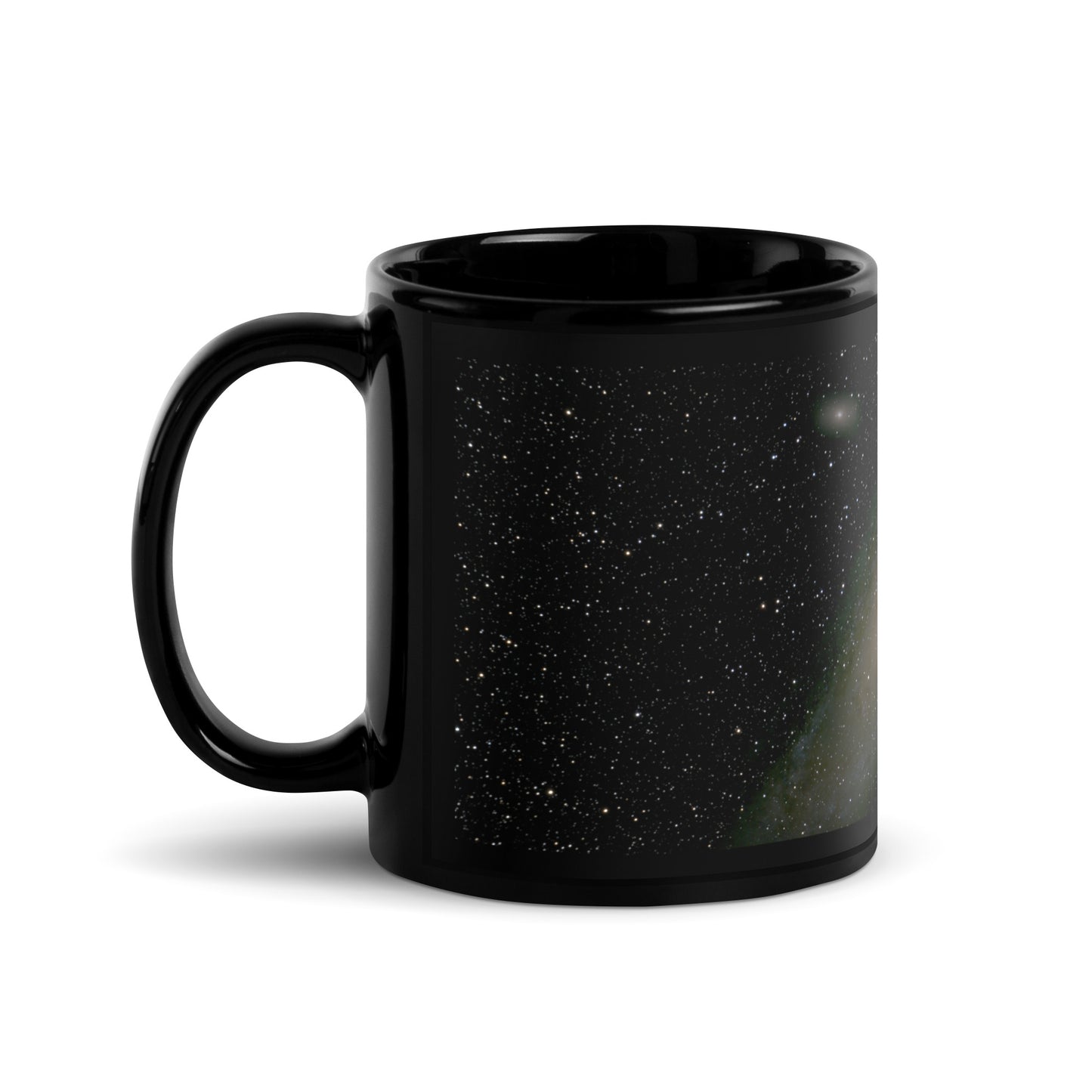 Andromeda Galaxy Black Ceramic Coffee Mug - Where Space Meets Sip