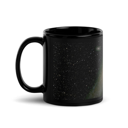 Andromeda Galaxy Black Ceramic Coffee Mug - Where Space Meets Sip