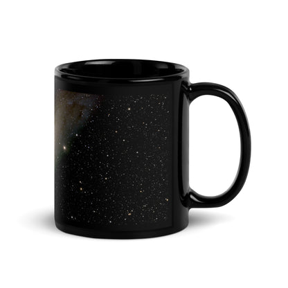 Andromeda Galaxy Black Ceramic Coffee Mug - Where Space Meets Sip