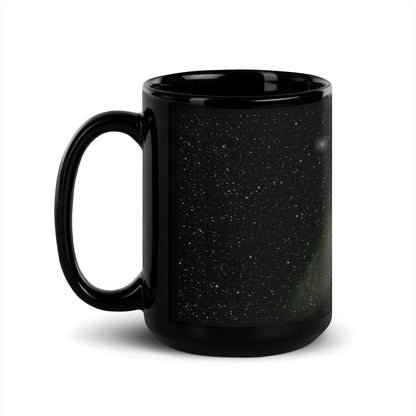 Andromeda Galaxy Black Ceramic Coffee Mug - Where Space Meets Sip