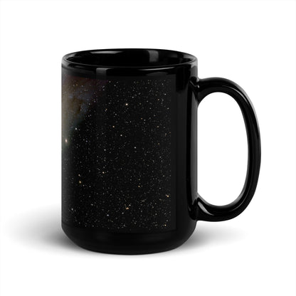 Andromeda Galaxy Black Ceramic Coffee Mug - Where Space Meets Sip