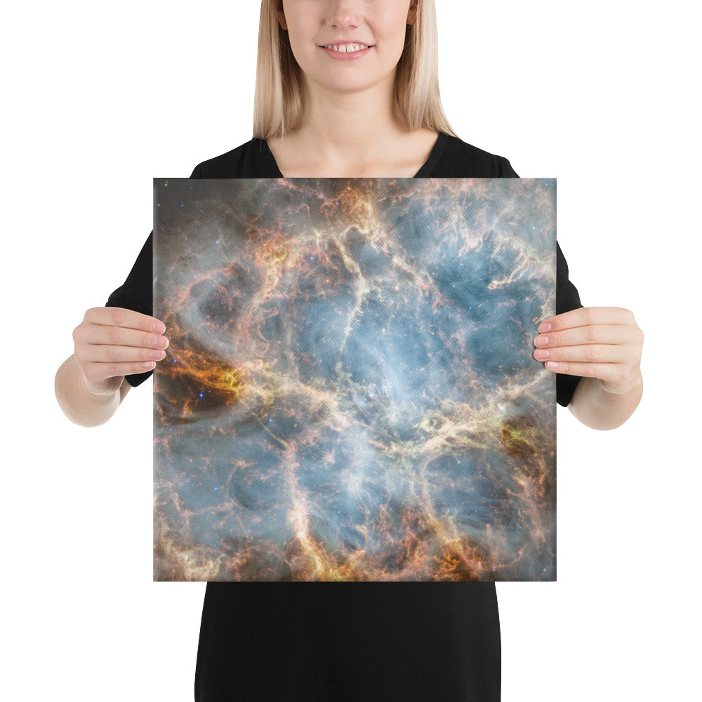 Crab Nebula from JWST Printed on Canvas in Galactic Sizes