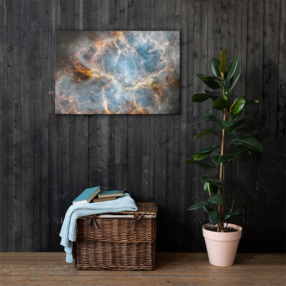 Crab Nebula from JWST Printed on Canvas in Galactic Sizes