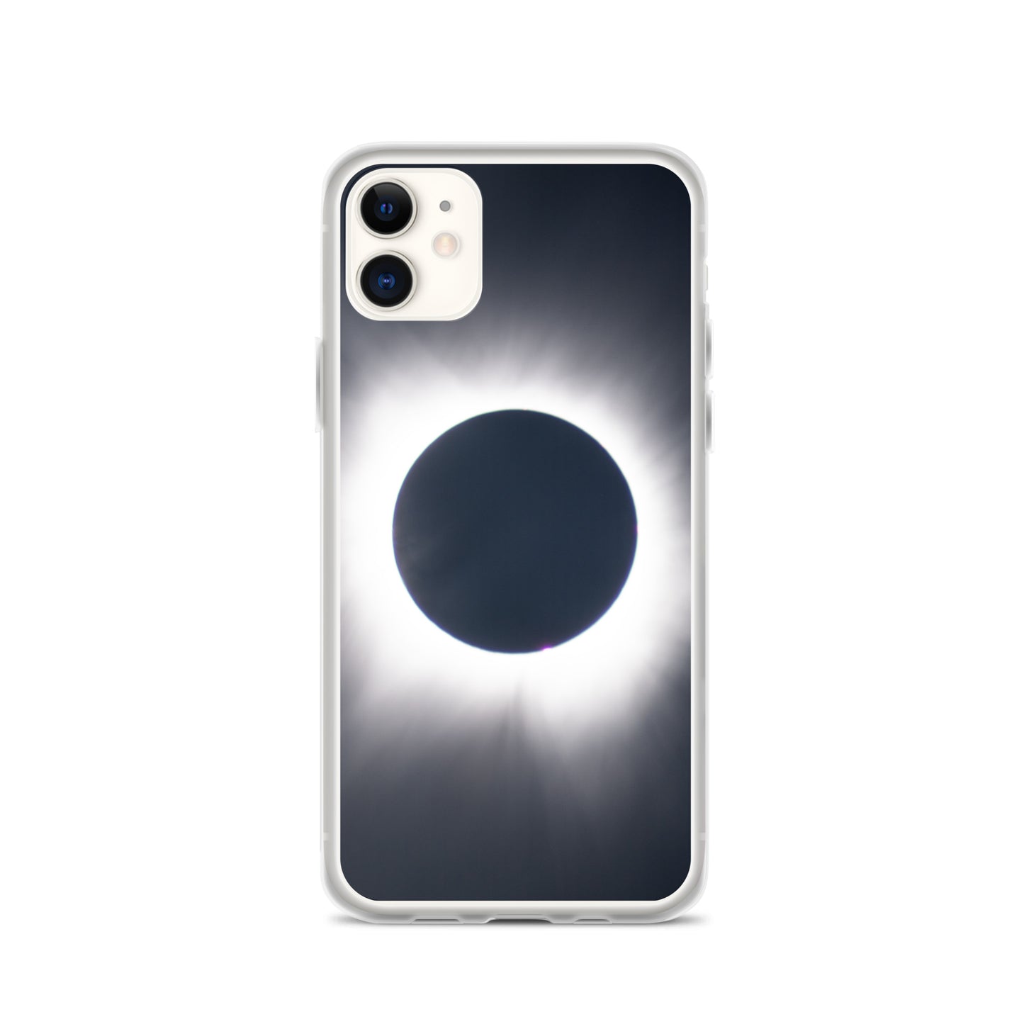 iPhone Clear Phone Case of 2024 Solar Eclipse Totality - Protect Your iPhone with Celestial Elegance 🌞🌑