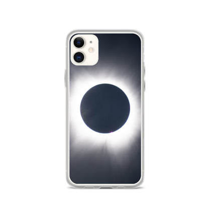 iPhone Clear Phone Case of 2024 Solar Eclipse Totality - Protect Your iPhone with Celestial Elegance 🌞🌑