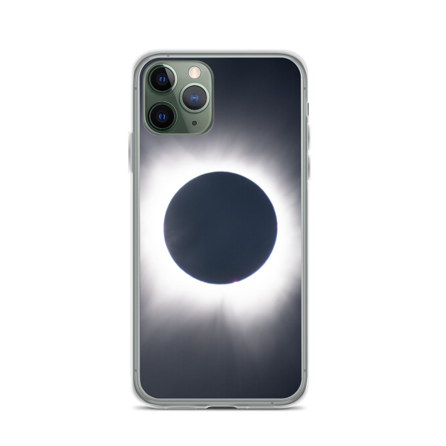 iPhone Clear Phone Case of 2024 Solar Eclipse Totality - Protect Your iPhone with Celestial Elegance 🌞🌑