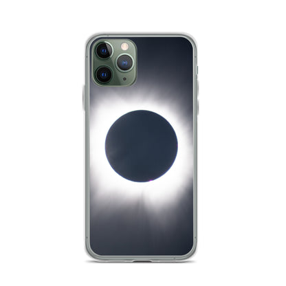 iPhone Clear Phone Case of 2024 Solar Eclipse Totality - Protect Your iPhone with Celestial Elegance 🌞🌑