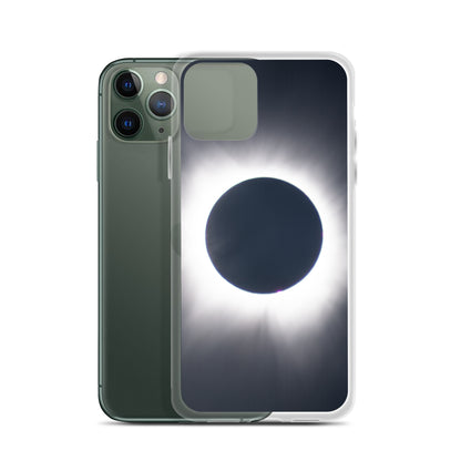 iPhone Clear Phone Case of 2024 Solar Eclipse Totality - Protect Your iPhone with Celestial Elegance 🌞🌑