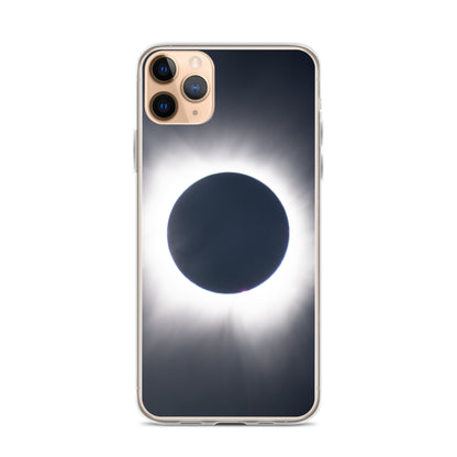 iPhone Clear Phone Case of 2024 Solar Eclipse Totality - Protect Your iPhone with Celestial Elegance 🌞🌑