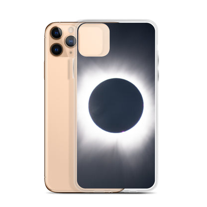iPhone Clear Phone Case of 2024 Solar Eclipse Totality - Protect Your iPhone with Celestial Elegance 🌞🌑