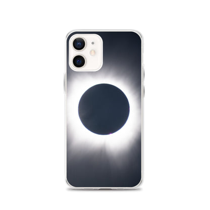 iPhone Clear Phone Case of 2024 Solar Eclipse Totality - Protect Your iPhone with Celestial Elegance 🌞🌑