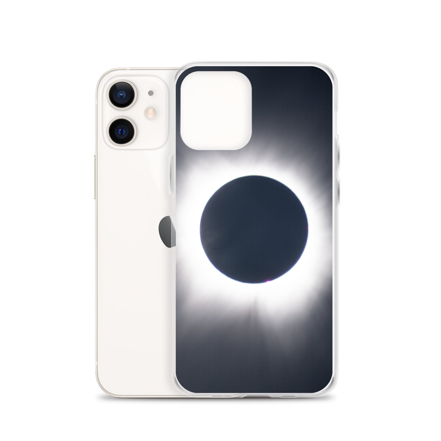 iPhone Clear Phone Case of 2024 Solar Eclipse Totality - Protect Your iPhone with Celestial Elegance 🌞🌑