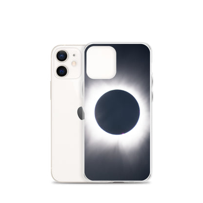 iPhone Clear Phone Case of 2024 Solar Eclipse Totality - Protect Your iPhone with Celestial Elegance 🌞🌑