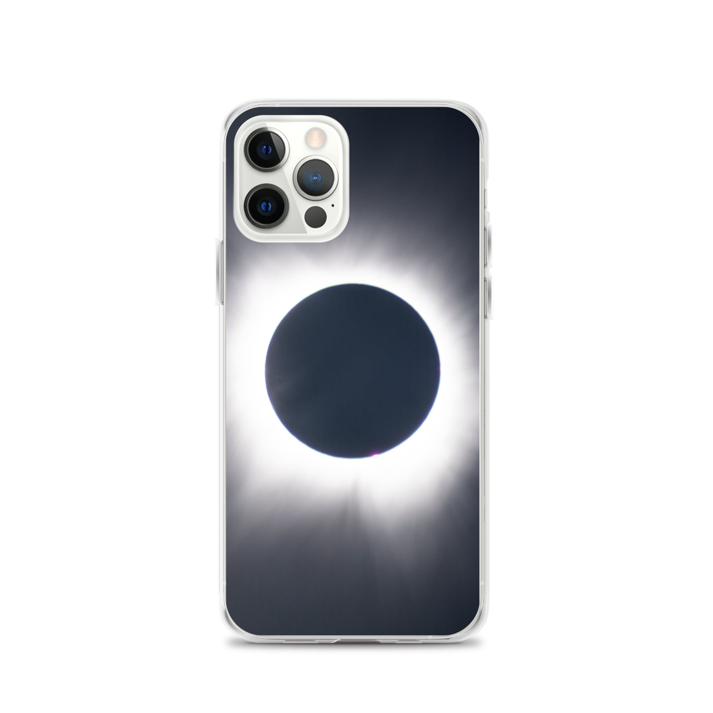iPhone Clear Phone Case of 2024 Solar Eclipse Totality - Protect Your iPhone with Celestial Elegance 🌞🌑