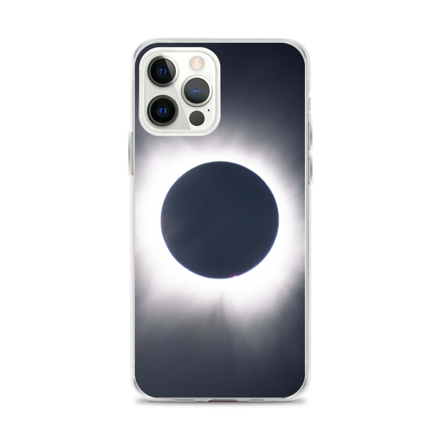 iPhone Clear Phone Case of 2024 Solar Eclipse Totality - Protect Your iPhone with Celestial Elegance 🌞🌑