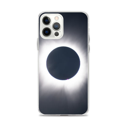iPhone Clear Phone Case of 2024 Solar Eclipse Totality - Protect Your iPhone with Celestial Elegance 🌞🌑