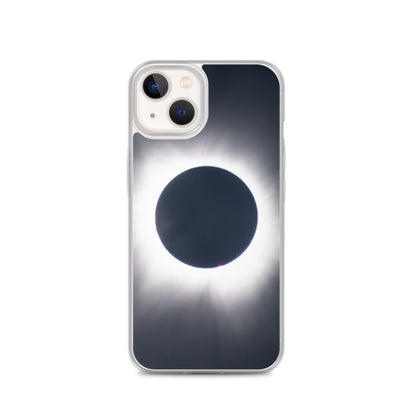iPhone Clear Phone Case of 2024 Solar Eclipse Totality - Protect Your iPhone with Celestial Elegance 🌞🌑