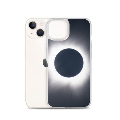 iPhone Clear Phone Case of 2024 Solar Eclipse Totality - Protect Your iPhone with Celestial Elegance 🌞🌑