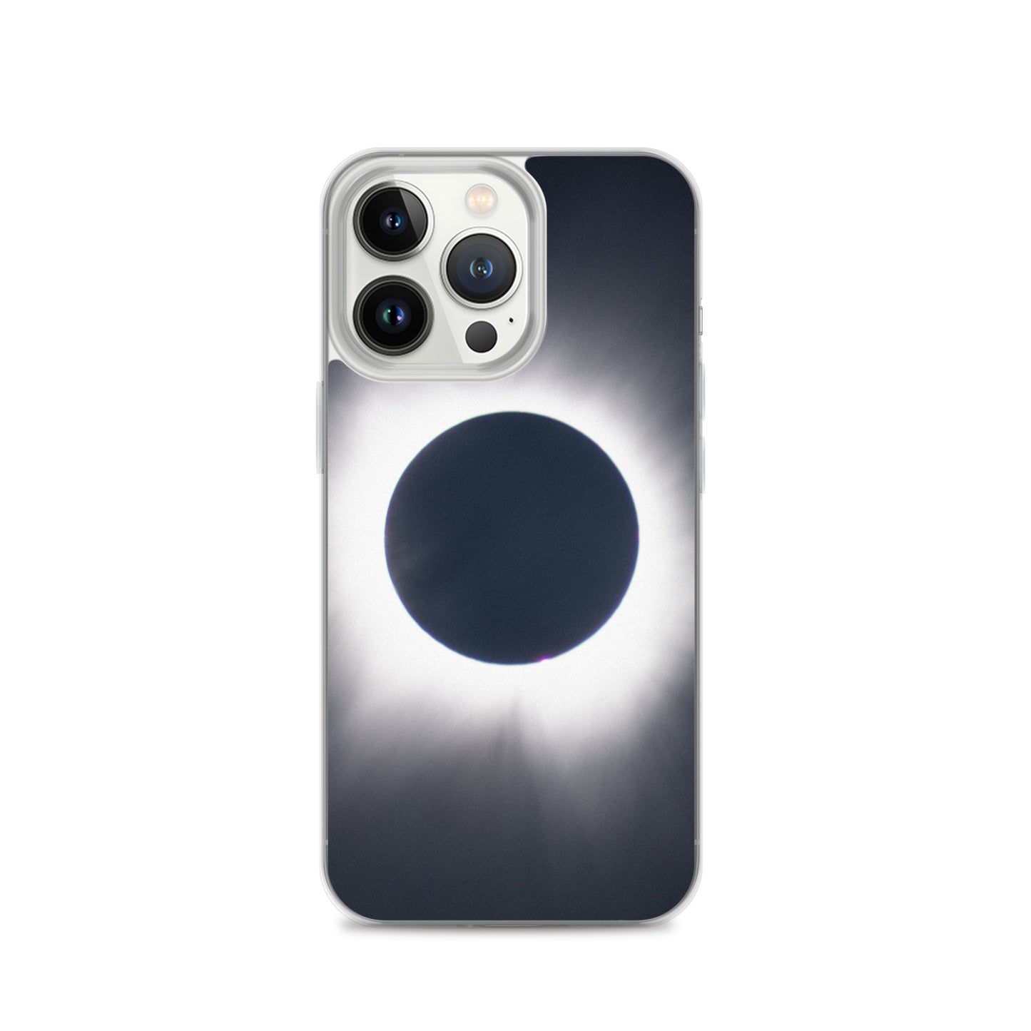 iPhone Clear Phone Case of 2024 Solar Eclipse Totality - Protect Your iPhone with Celestial Elegance 🌞🌑