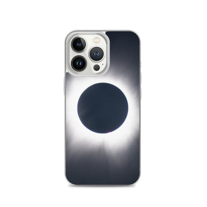 iPhone Clear Phone Case of 2024 Solar Eclipse Totality - Protect Your iPhone with Celestial Elegance 🌞🌑