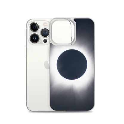 iPhone Clear Phone Case of 2024 Solar Eclipse Totality - Protect Your iPhone with Celestial Elegance 🌞🌑