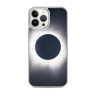 iPhone Clear Phone Case of 2024 Solar Eclipse Totality - Protect Your iPhone with Celestial Elegance 🌞🌑