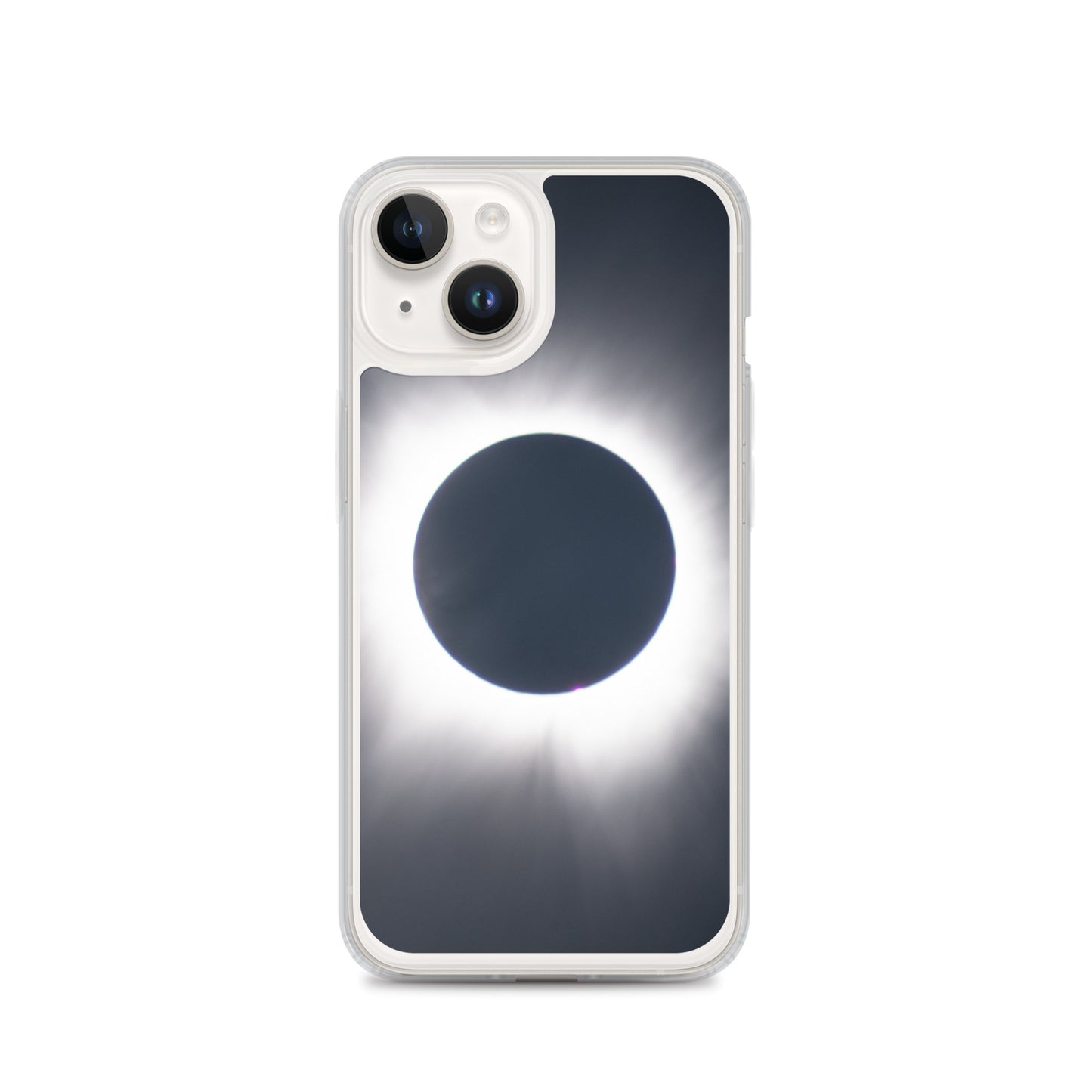 iPhone Clear Phone Case of 2024 Solar Eclipse Totality - Protect Your iPhone with Celestial Elegance 🌞🌑