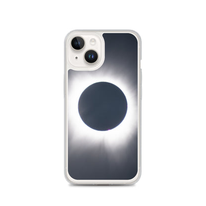 iPhone Clear Phone Case of 2024 Solar Eclipse Totality - Protect Your iPhone with Celestial Elegance 🌞🌑