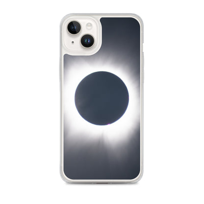 iPhone Clear Phone Case of 2024 Solar Eclipse Totality - Protect Your iPhone with Celestial Elegance 🌞🌑