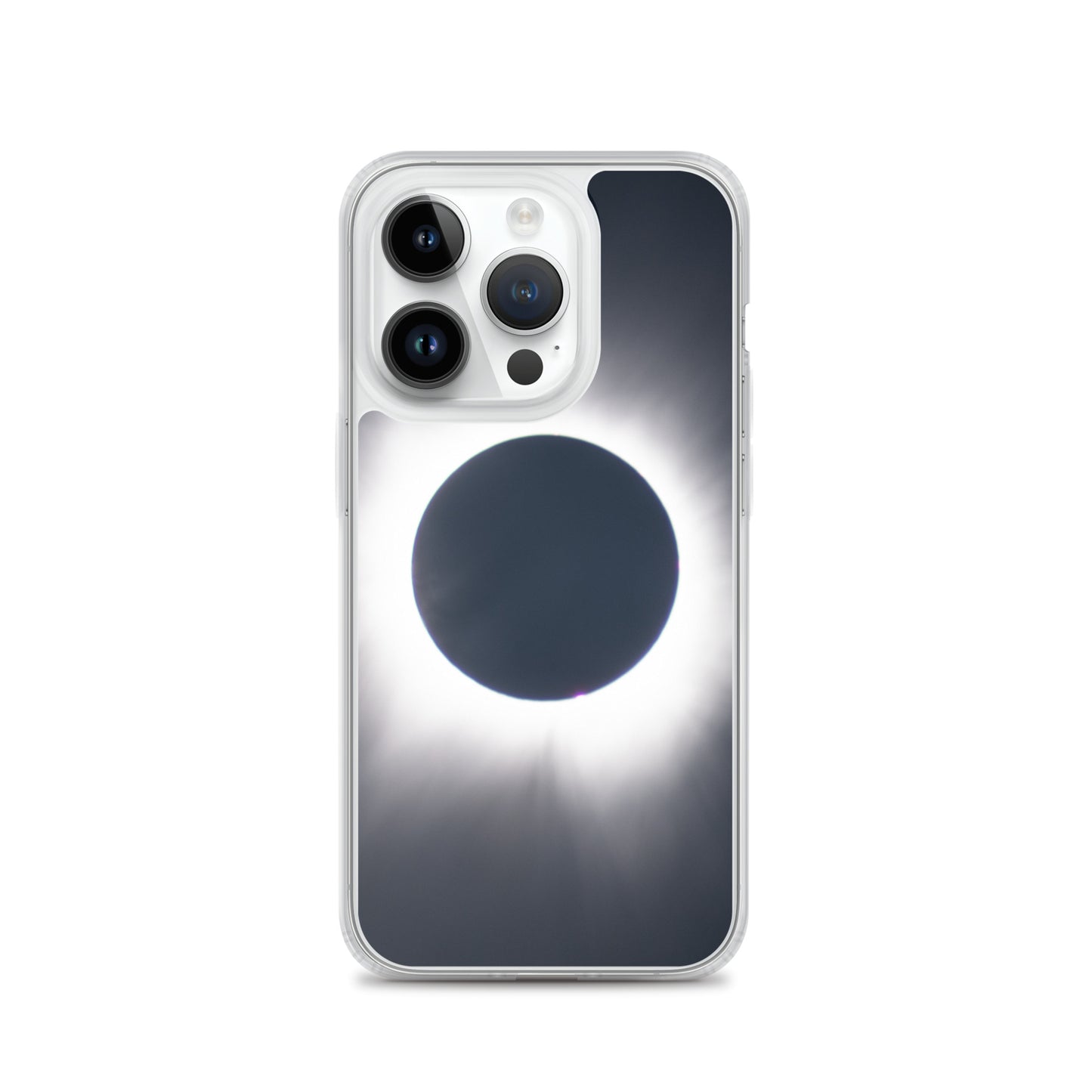 iPhone Clear Phone Case of 2024 Solar Eclipse Totality - Protect Your iPhone with Celestial Elegance 🌞🌑