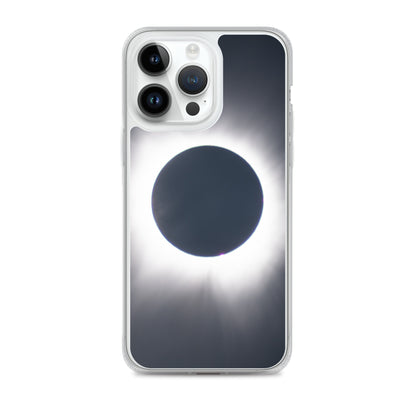 iPhone Clear Phone Case of 2024 Solar Eclipse Totality - Protect Your iPhone with Celestial Elegance 🌞🌑