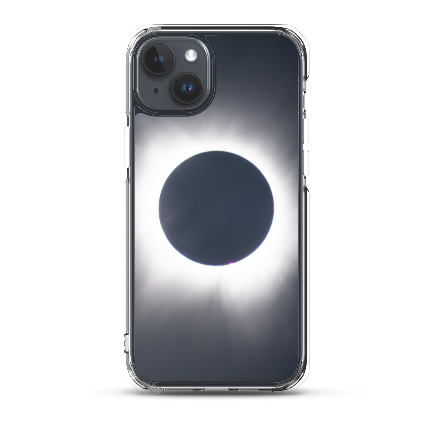 iPhone Clear Phone Case of 2024 Solar Eclipse Totality - Protect Your iPhone with Celestial Elegance 🌞🌑