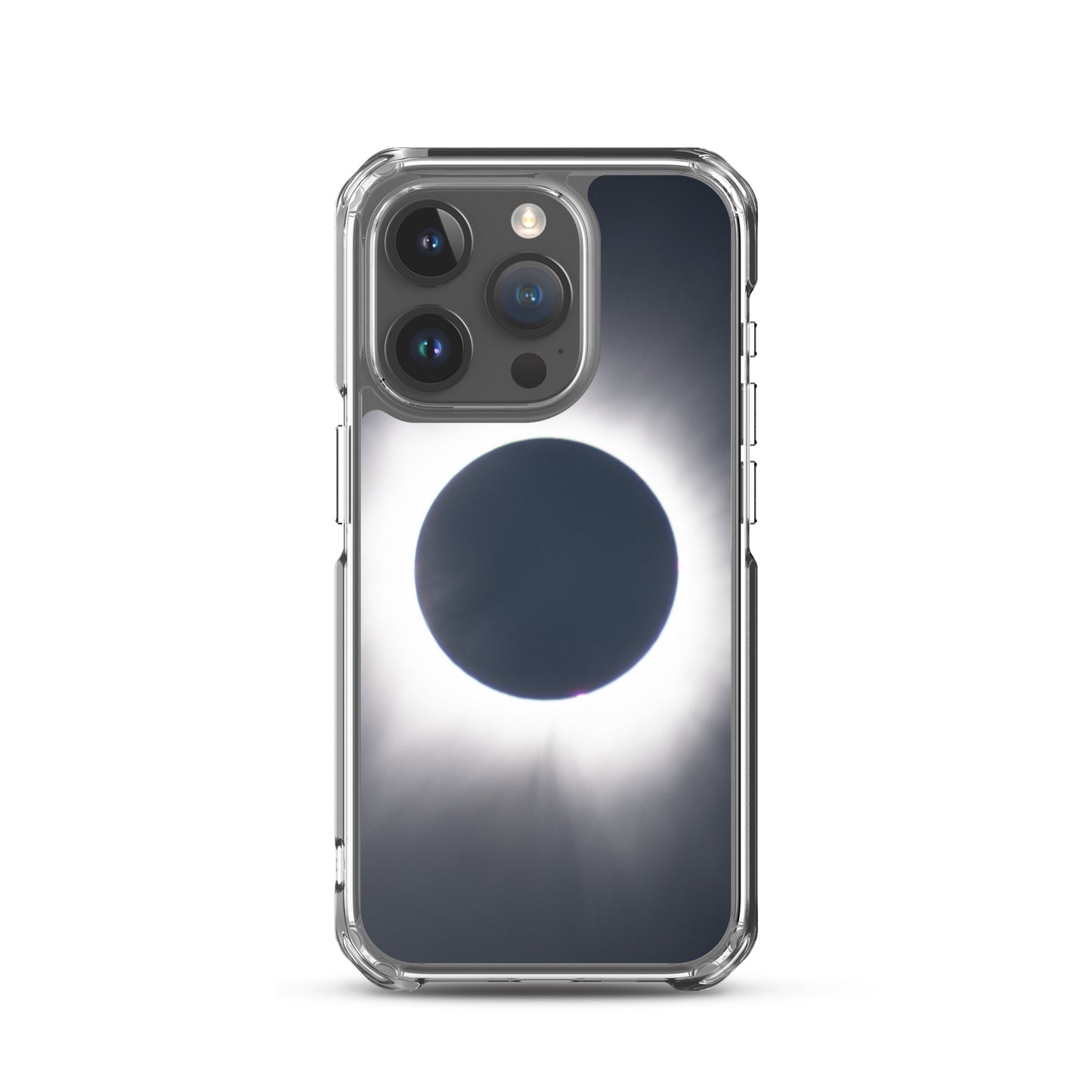 iPhone Clear Phone Case of 2024 Solar Eclipse Totality - Protect Your iPhone with Celestial Elegance 🌞🌑