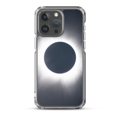 iPhone Clear Phone Case of 2024 Solar Eclipse Totality - Protect Your iPhone with Celestial Elegance 🌞🌑