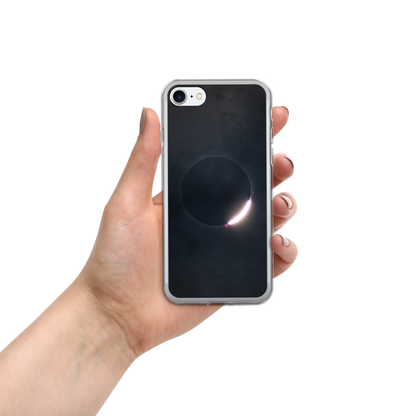 2024 Solar Eclipse Diamond Ring iPhone Clear Case - Protect Your iPhone with Stellar Style 🌞🌙