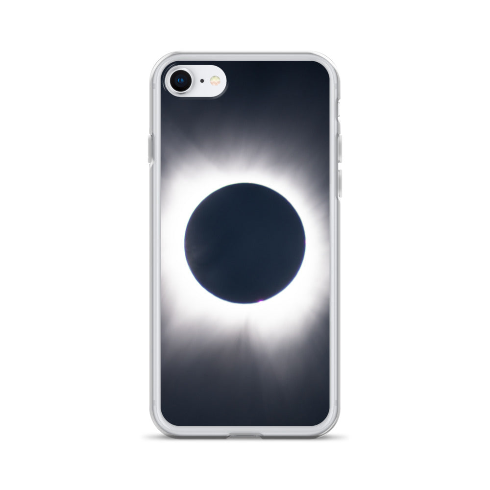iPhone Clear Phone Case of 2024 Solar Eclipse Totality - Protect Your iPhone with Celestial Elegance 🌞🌑