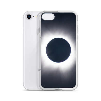 iPhone Clear Phone Case of 2024 Solar Eclipse Totality - Protect Your iPhone with Celestial Elegance 🌞🌑