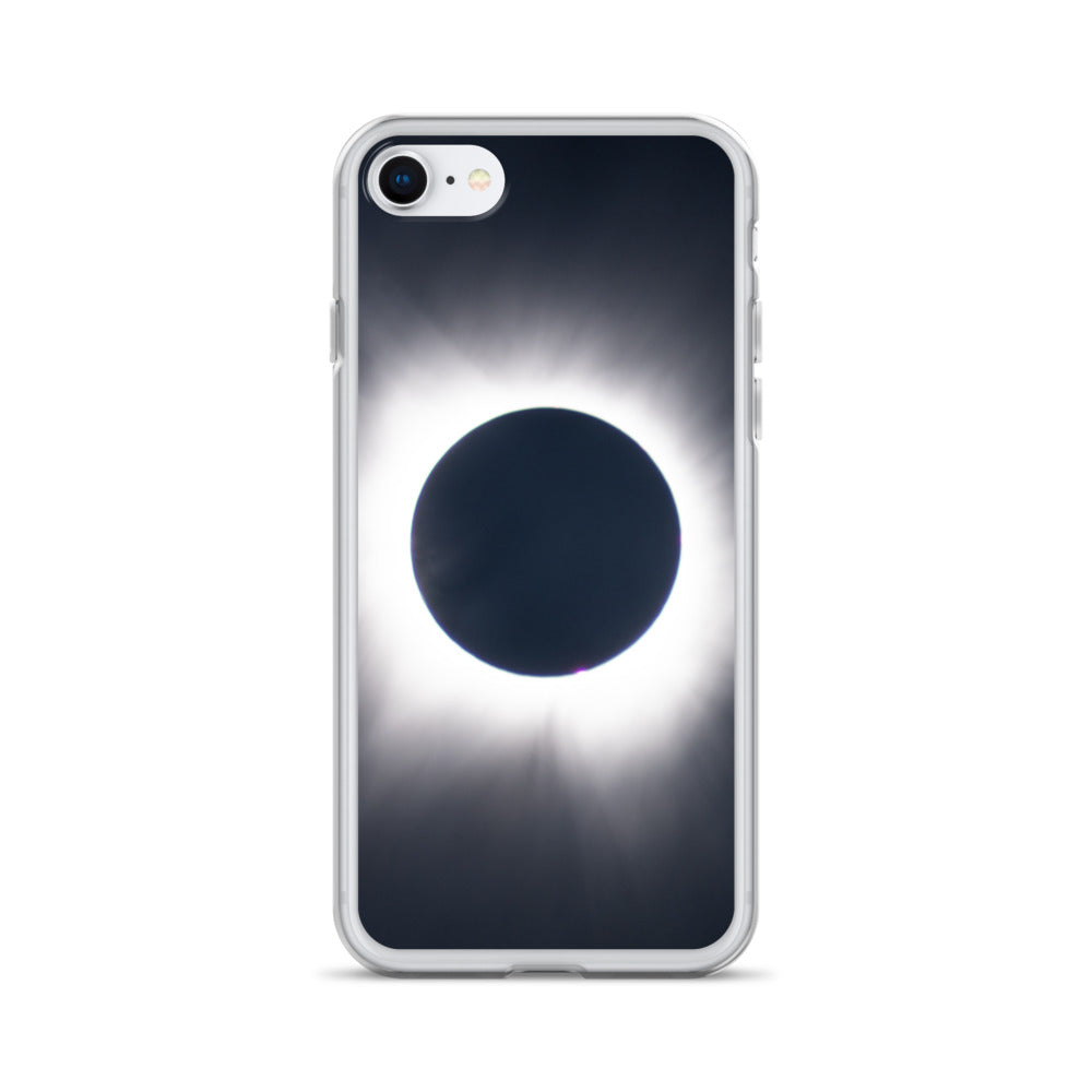 iPhone Clear Phone Case of 2024 Solar Eclipse Totality - Protect Your iPhone with Celestial Elegance 🌞🌑