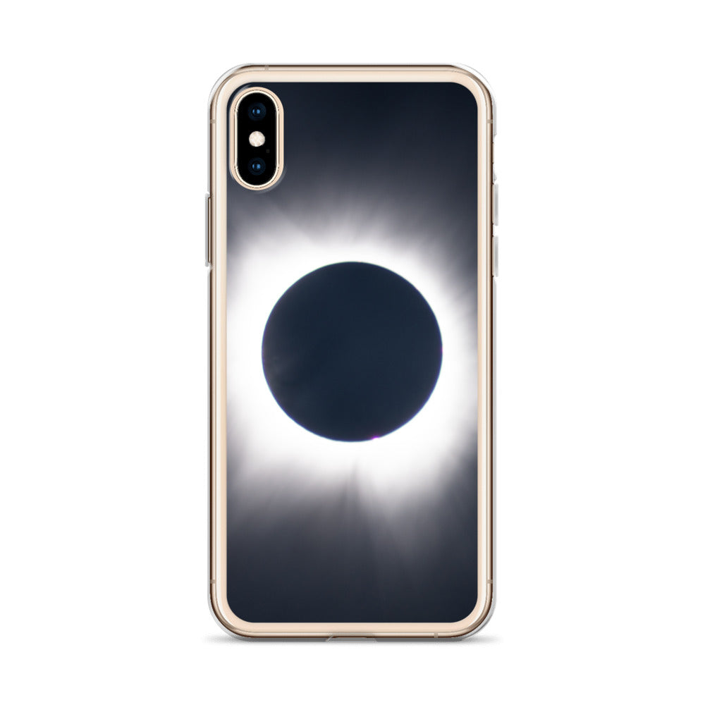 iPhone Clear Phone Case of 2024 Solar Eclipse Totality - Protect Your iPhone with Celestial Elegance 🌞🌑