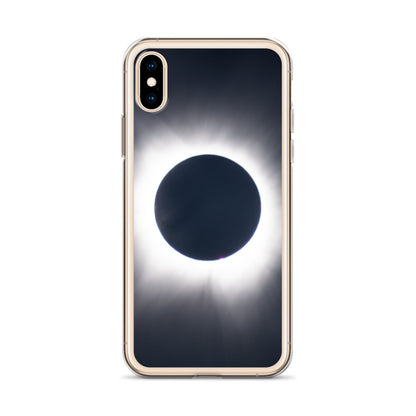 iPhone Clear Phone Case of 2024 Solar Eclipse Totality - Protect Your iPhone with Celestial Elegance 🌞🌑